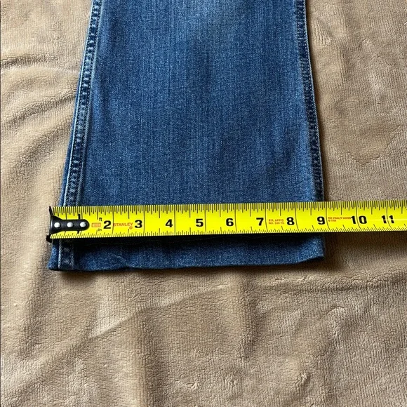 GAP 'High-Rise 70s Flare' Medium Wash Jeans with Front Pockets - Size 29 - Picture 12 of 16
